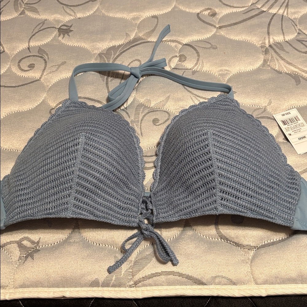 Shade & Shore Blue Bikini Top